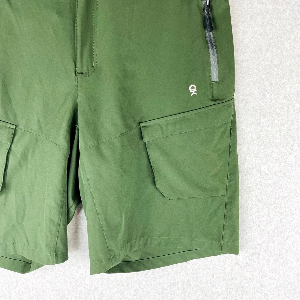 Little Donkey Andy Mens XL Stretch Quick Dry Cargo Shorts Hiking Camping Green - Picture 3 of 8